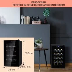 Barolo 15 Uno Weinkühlschrank 48 Ltr 15 Flaschen 11-18°C SingleZone -Haushaltsgeräte Rabatte 10041207 de 0006 usp