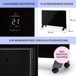 Bansin Crystal Smart Konvektions-Heizgerät 1500W 5 - 50 °C App-Steuerung -Haushaltsgeräte Rabatte 10041209 de 0006 usp