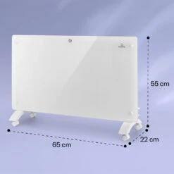 Bansin Crystal Smart Konvektions-Heizgerät 1500W 5 - 50 °C App-Steuerung -Haushaltsgeräte Rabatte 10041210 yy 0008 dimensions