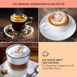 BellaVita Kaffeemaschine 3-in-1 1450 W 20 Bar Milchschäumer -Haushaltsgeräte Rabatte 10041240 de 0007 usp
