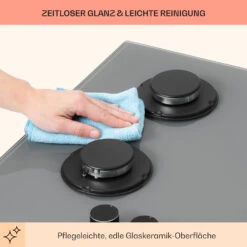 Firetale Gaskochfeld 4-flammig 60 Cm Aluminium-Brenner Inkl. Schlauch Und Druckminderer -Haushaltsgeräte Rabatte 10041302 de 0007 usp