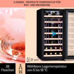 Barossa 38 Uno Weinkühlschrank 1 Zone 94 Ltr 38 Fl Touch-Display -Haushaltsgeräte Rabatte 10041306 de 0003 usp
