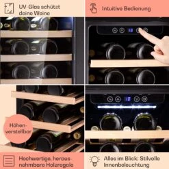 Vinovilla 29 Built-In Weinkühlschrank 81 L / 29 Fl. 1 Zone Glastür Edelstahl -Haushaltsgeräte Rabatte 10041309 de 0005 logo