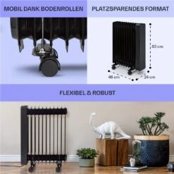 Sanford Smart Ölradiator 2500 W Leistung Wochentimer LED-Display Touch-Panel Klarstein-App -Haushaltsgeräte Rabatte 10041358 de 0006 usp