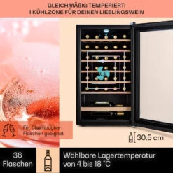 Barossa 32 Uno Weinkühlschrank 1 Zone 95 Liter / 36 Flaschen Touch-Display -Haushaltsgeräte Rabatte 10041395 de 0003 usp