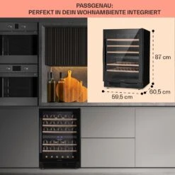 Vinovilla 50 Duo Zweizonen-Weinkühlschrank 53l 17 Fl. 3-Farben Glastür -Haushaltsgeräte Rabatte 10041899 de 0006 usp
