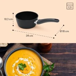 Noto Endurance Kasserolle Ø16cm Geschmiedetes Aluminium Induktion Antihaft 15 Noto Endurance Kasserolle Ø16cm Geschmiedetes Aluminium Induktion Antihaft -Haushaltsgeräte Rabatte 10045005 yy 0008 dimensions