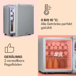 Happy Hour 45 Mini-Kühlschrank Minibar Getränkekühlschrank 45 L 26 DB -Haushaltsgeräte Rabatte 10045049 de 0004 usp