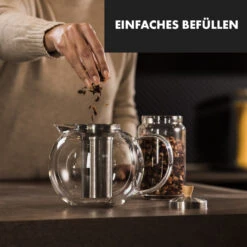 Sencha Teekanne 1,8 L Edelstahl-Siebeinsatz Borosilikatglas Deckel -Haushaltsgeräte Rabatte 10045057 de 0003 logo