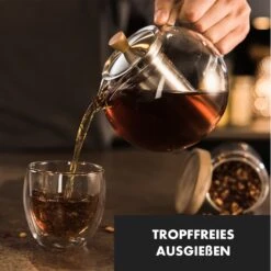 Sencha Teekanne 1,8 L Edelstahl-Siebeinsatz Borosilikatglas Deckel -Haushaltsgeräte Rabatte 10045057 de 0004 logo