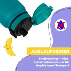 Wakaba Thermosflasche 550 Ml Edelstahl Tritan BPA-frei -Haushaltsgeräte Rabatte 10045260 de 0003 usp