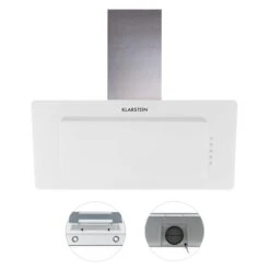 Lorea 90 Dunstabzugshaube Inklusive 2 X Aktivkohlefilter Weiß -Haushaltsgeräte Rabatte 60002200 yy 0004 detail Klarstein Lorea Abzugshaube 90cm weiss