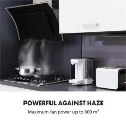 Sabia 90 Dunstabzugshaube | 90cm | 600 M³/h | Energieeffizienzklasse A | Inklusive 2 X Aktivkohlefilter -Haushaltsgeräte Rabatte 60002218 yy 0008 logo Klarstein Sabia 90 Dunstabzugshaube schwarz