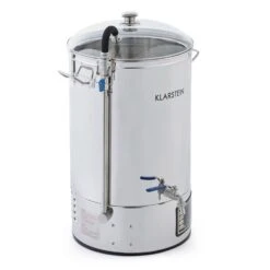 Mundschenk + Eintauchkühler Bierbrauanlage 2500W 30l 304 Edelstahl -Haushaltsgeräte Rabatte 60002275 yy 0004 front Klarstein Mundschenk Maischekessel Bierbrauanlage