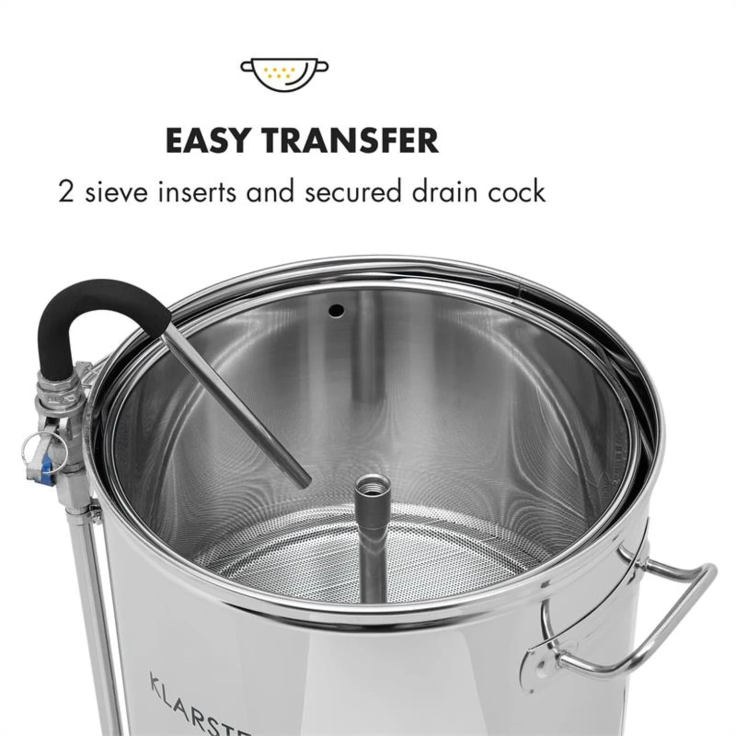 Mundschenk XXL + Eintauchkühler Bierbrauanlage 3000W 50l 304 Edelstahl 4 Mundschenk XXL + Eintauchkühler Bierbrauanlage 3000W 50l 304 Edelstahl – Bild 4