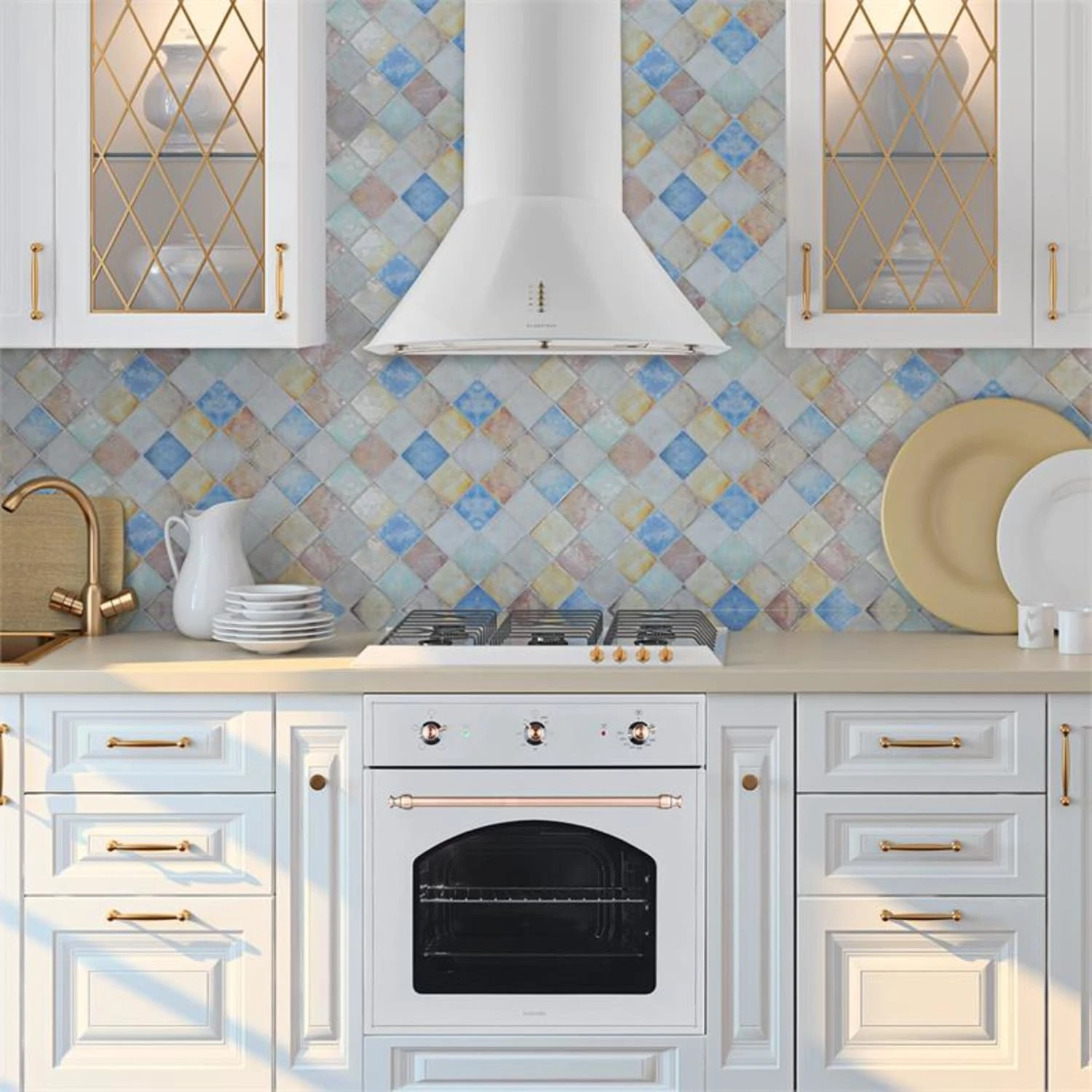 Lumio Neo Retro-Dunstabzugshaube Umluftset 610 M³/h Weiß 3 Lumio Neo Retro-Dunstabzugshaube Umluftset 610 M³/h Weiß – Bild 3