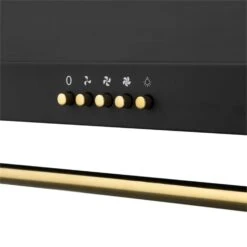 Montblanc Dunstabzugshaube Umluftset 610m³/h 165W 2x1,5W Schwarz -Haushaltsgeräte Rabatte 60002318 yy 0005 detail Klarstein Montblanc 60 Dunstabzugshaube schwarz