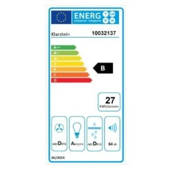 Galina Dunstabzugshaube Umluftset 60 Cm 350 M³/h LED Edelstahl -Haushaltsgeräte Rabatte 60002323 energy label