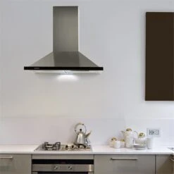 Galina Dunstabzugshaube Umluftset 60 Cm 350 M³/h LED Edelstahl -Haushaltsgeräte Rabatte 60002323 yy 0003 ambient Klarstein Galina Dunstabzugshaube Acrylglas