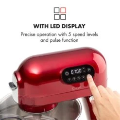 Curve Plus Küchenmaschinen-Set | 5l | 4-in-1 Fleischwolf | Rot -Haushaltsgeräte Rabatte 60002329 yy 0005 logo Klarstein Curve Plus Kuechenmaschinen Set rot