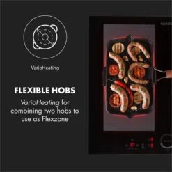 Kalahari Delicatessa Einbau-Ofen-Set Induktion 7000W 68Ltr Schwarz Edelstahl 19 Kalahari Delicatessa Einbau-Ofen-Set Induktion 7000W 68Ltr Schwarz Edelstahl -Haushaltsgeräte Rabatte 60002585 yy 0008 logo Klarstein Delicatessa 60 Einbaukochfeld schwarz