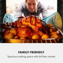 Gusteau Delicatessa Einbau-Ofen-Set Induktion 7000W Schwarz Edelstahl -Haushaltsgeräte Rabatte 60002594 yy 0005 logo Klarstein Gusteau Elektrischer Einbaubackofen schwarz