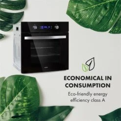 Gusteau Delicatessa Einbau-Ofen-Set Induktion 7000W Schwarz Edelstahl -Haushaltsgeräte Rabatte 60002594 yy 0006 logo Klarstein Gusteau Elektrischer Einbaubackofen schwarz