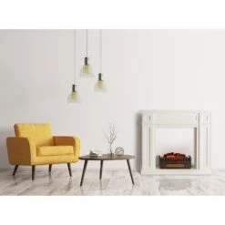 Lausanne Frame Kamingehäuse + Kamini Kamineinsatz MDF Klassisches Design -Haushaltsgeräte Rabatte 60002702 yy 0003 logo Klarstein Lausanne Frame Gehaeuse Kamini