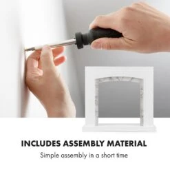 Studio Frame II Kamingehäuse + Kamini Kamineinsatz MDF Klassisches Design -Haushaltsgeräte Rabatte 60002711 uk 0004 logo Klarstein Studio Frame II Kamingehaeuse