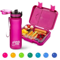 Schmatzfatz Frühstücksset Lunchbox & Trinkflasche Tritan Dicht BPA-frei